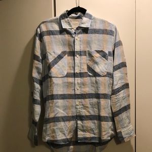 Billy Reid Linen Button Down Shirt